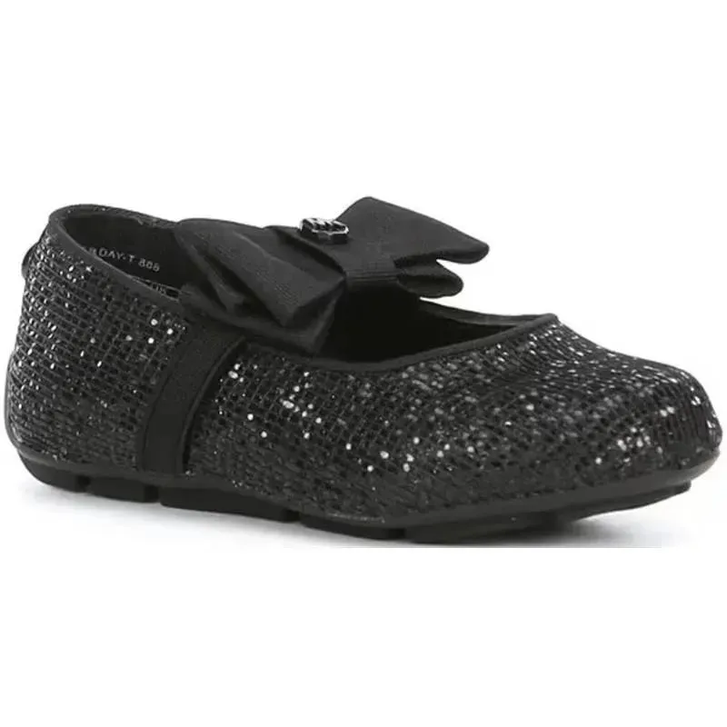 Michael Kors Baby - Girl Rover Day-T Ballerina Flats, Black
