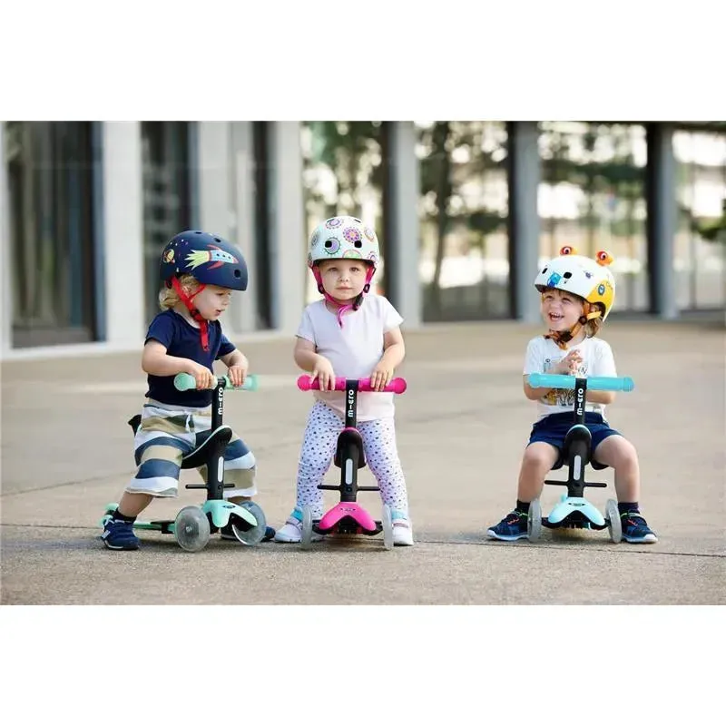 Micro Kickboard - Mini2Grow LED Wheels, 4in1 Scooter, for Kids Ages 1-6, Blue - Image 9
