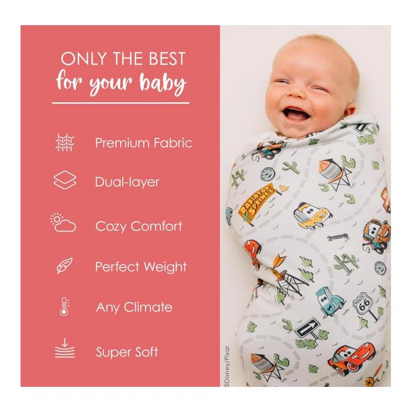 Milk Snob - Disney And Pixar Cars Swaddle Receiving Baby Blanket - Image 3