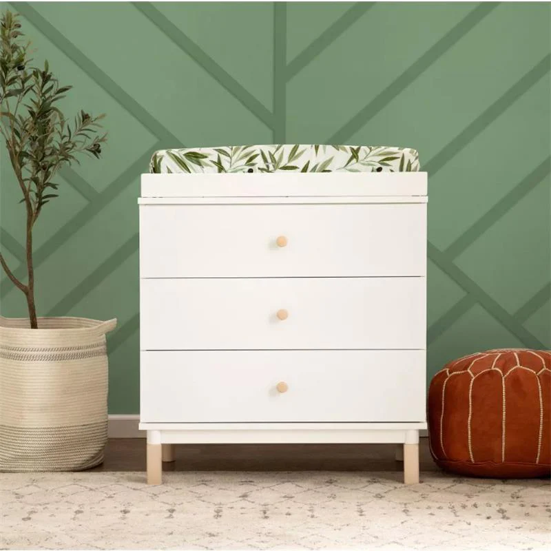 Million Dollar Baby - Babyletto Gelato 3-Drawer Changer Dresser with Removable Changing Tray, White & Washed Natural - Image 2