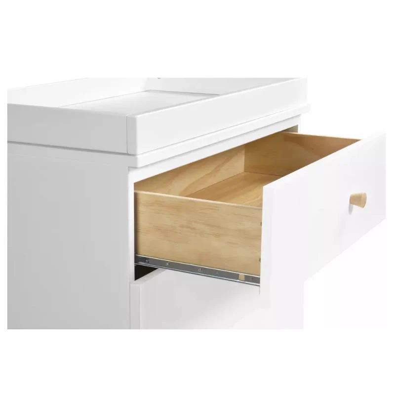 Million Dollar Baby - Babyletto Gelato 3-Drawer Changer Dresser with Removable Changing Tray, White & Washed Natural - Image 5