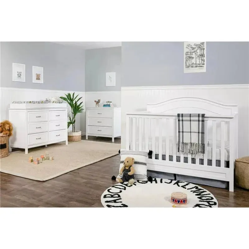 Million Dollar Baby - DaVinci Baby Charlie 6-Drawer Double Dresser in White - Image 4