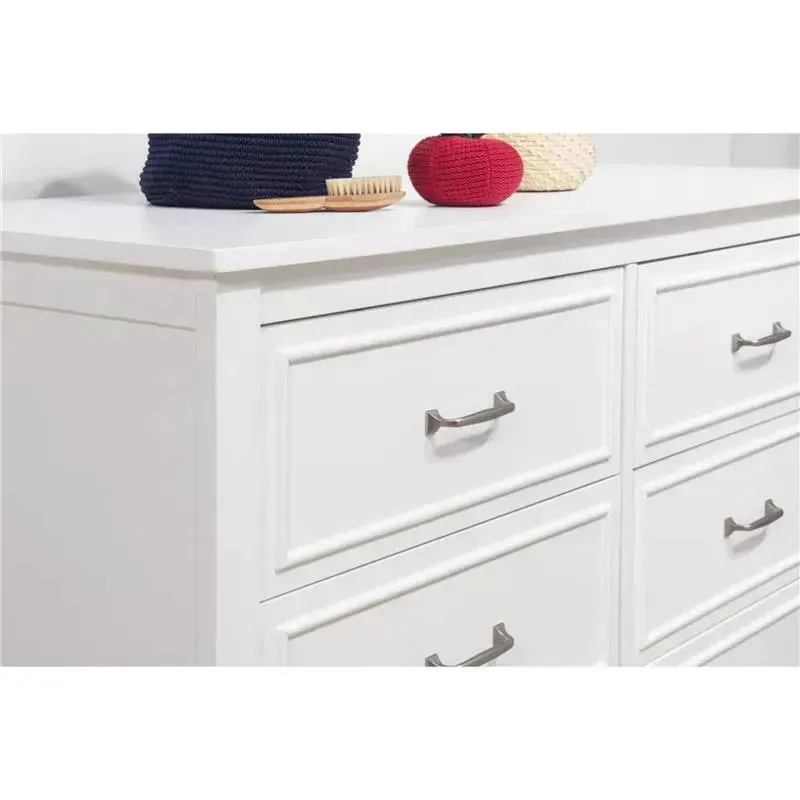 Million Dollar Baby - DaVinci Baby Charlie 6-Drawer Double Dresser in White - Image 5