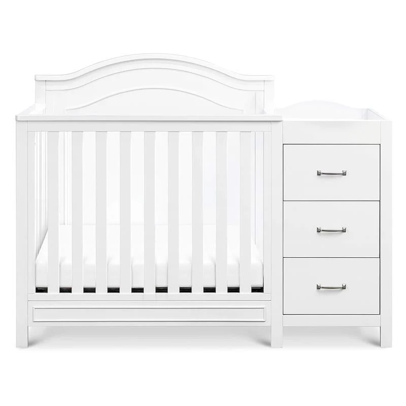 Million Dollar Baby Davinci Charlie 4-in-1 Convertible Mini Crib and Changer Combo, White - Image 7