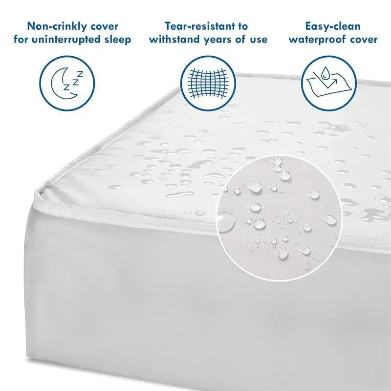 Million Dollar Baby - DaVinci Deluxe Coil Waterproof MINI Crib Mattress in White - Image 4