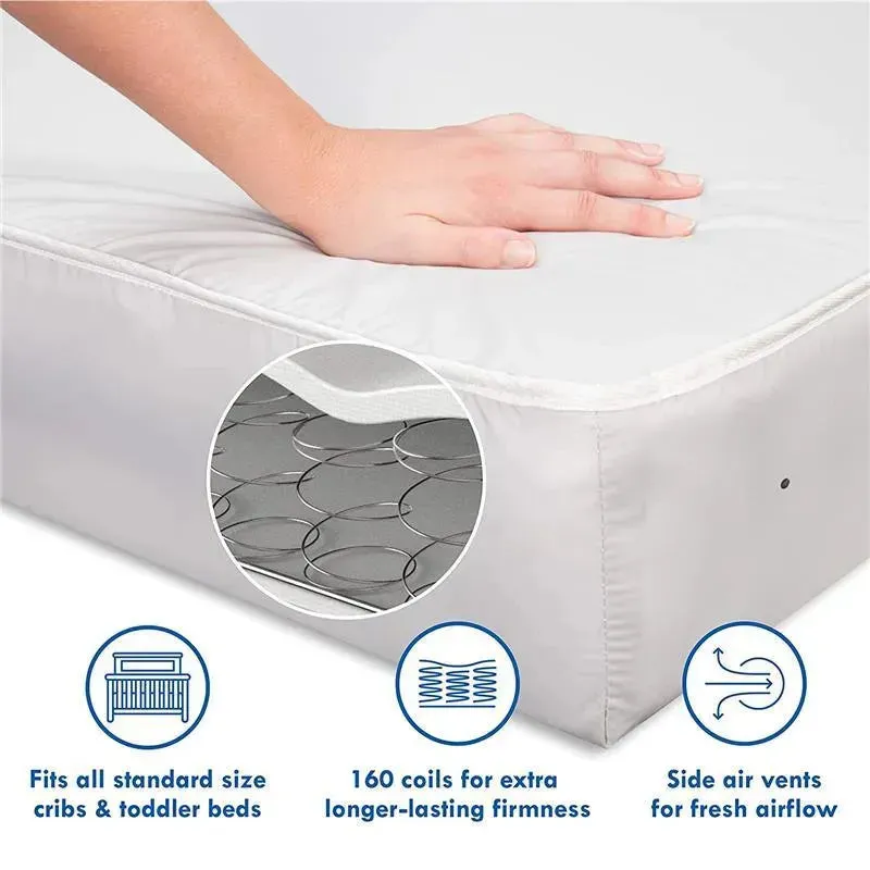 Million Dollar Baby - Deluxe Coil Dual-Sided Crib Mattress - Image 6