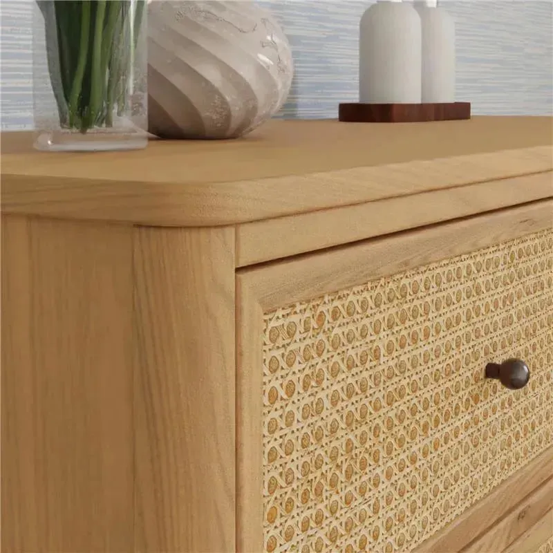 Million Dollar Baby - Namesake Marin with Cane 6 Drawer Dresser in Honey and Honey Cane - Image 7