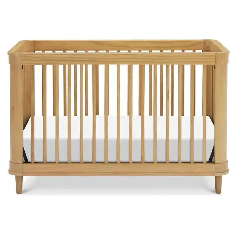 Million Dollar Baby - Namsake Marin with Cane 3-in-1 Convertible Crib in Honey and Honey Cane