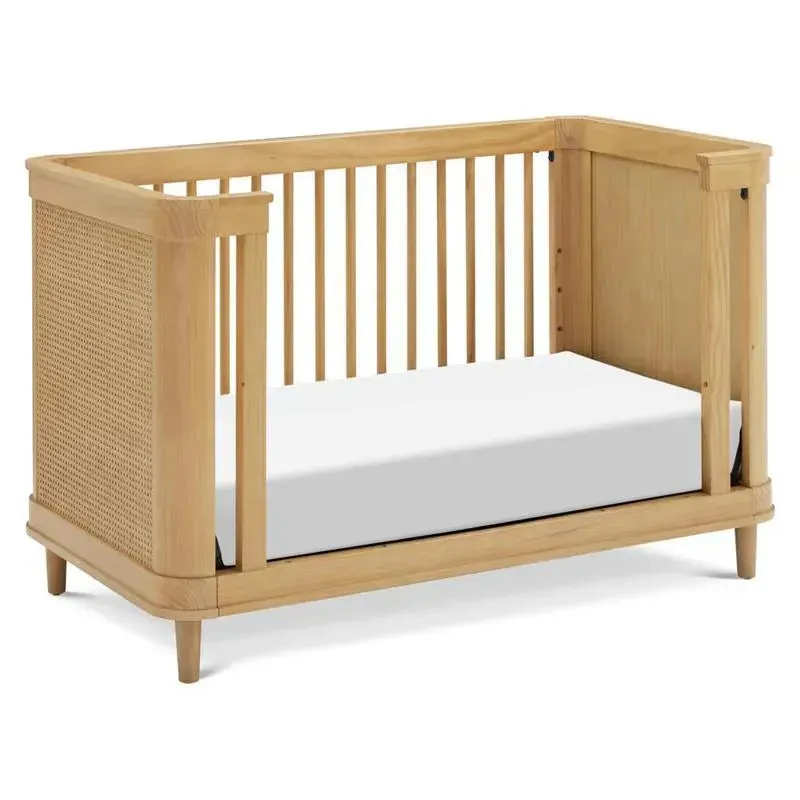 Million Dollar Baby - Namsake Marin with Cane 3-in-1 Convertible Crib in Honey and Honey Cane - Image 16