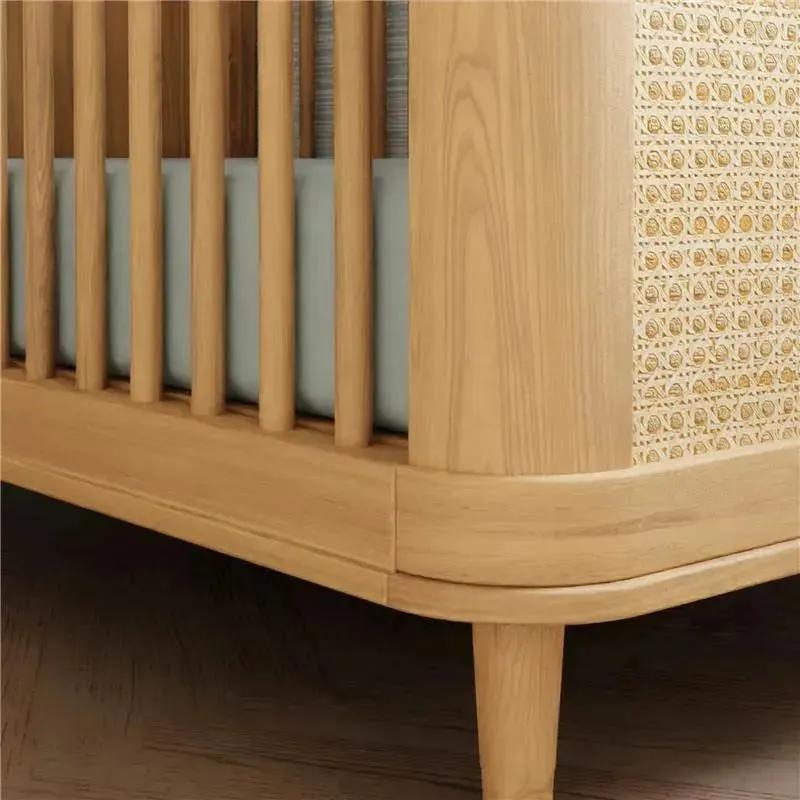 Million Dollar Baby - Namsake Marin with Cane 3-in-1 Convertible Crib in Honey and Honey Cane - Image 6
