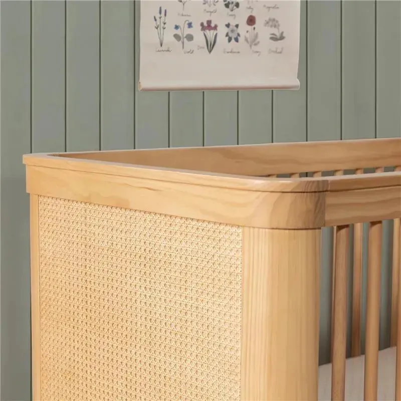Million Dollar Baby - Namsake Marin with Cane 3-in-1 Convertible Crib in Honey and Honey Cane - Image 7