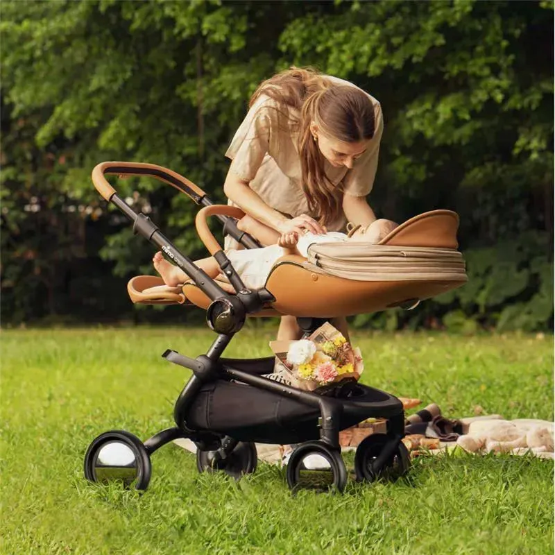 Mima - Creo Single Stroller, Mocha Cream - Image 6