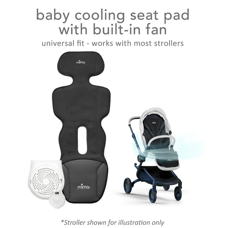 Mima - Flo Baby Cooling Seat Liner, Lollipop Black