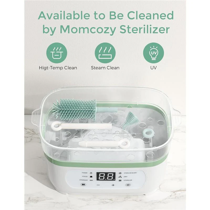 Momcozy - 7-in-1 Baby Bottle Brush Set with Silicone Brush - Image 4
