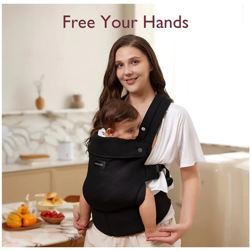 Momcozy - Baby Carrier Newborn To Toddler, Black - Image 8