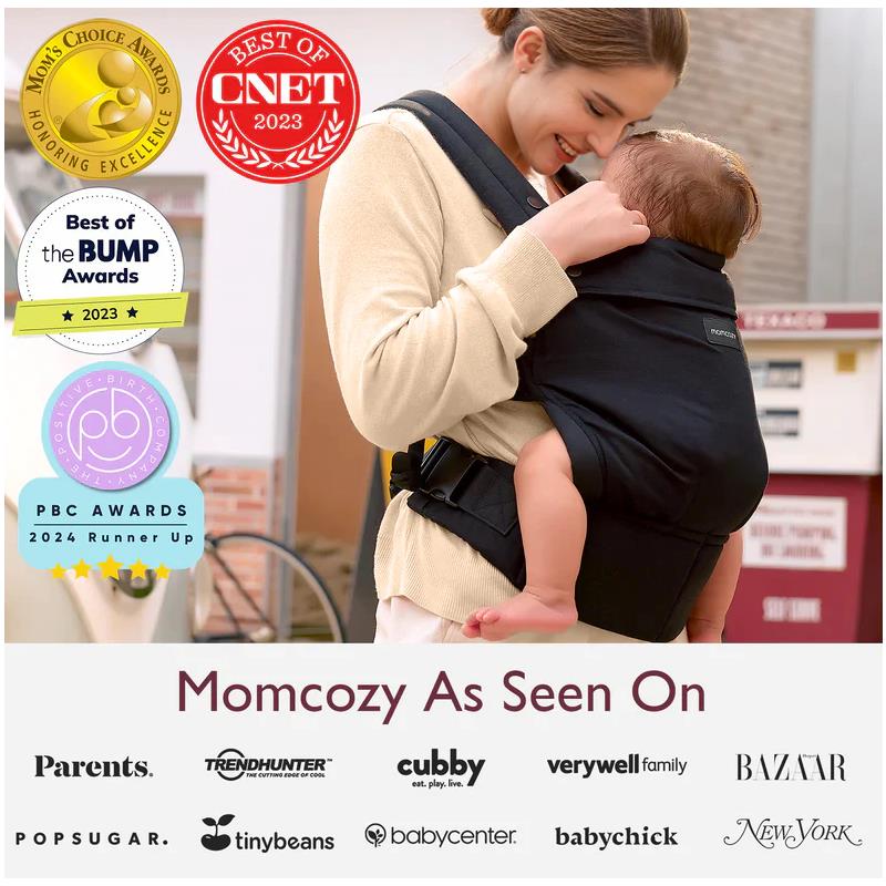 Momcozy - Baby Carrier Newborn To Toddler, Black - Image 9
