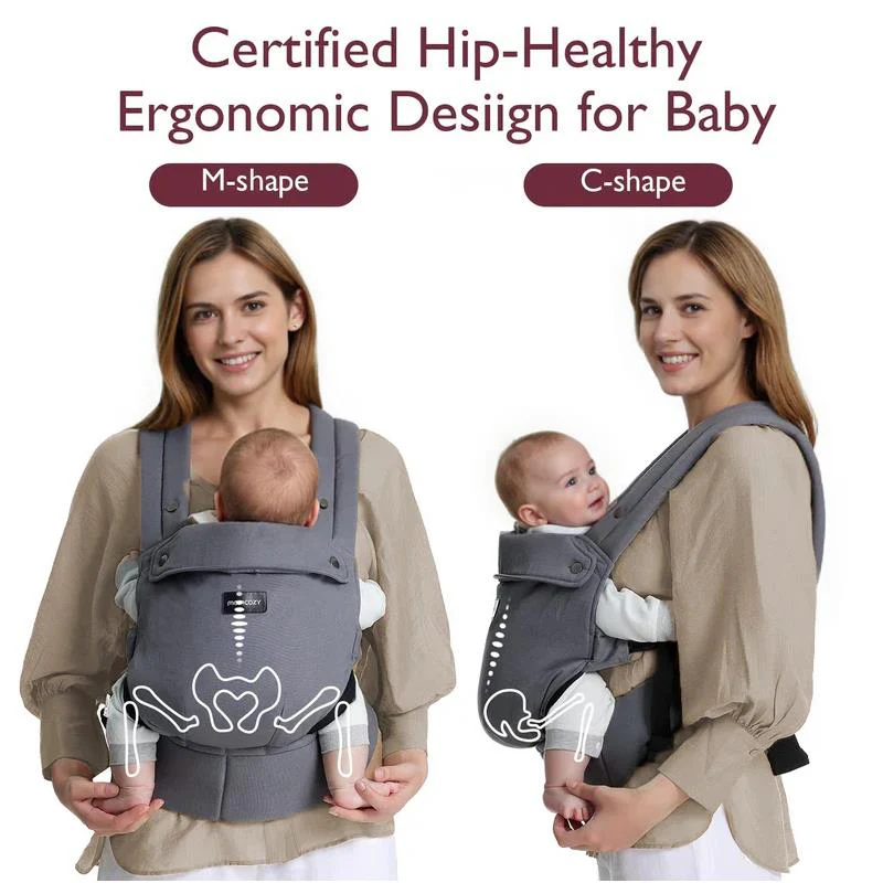 Momcozy - Baby Carrier Newborn To Toddler, Grey - Image 2