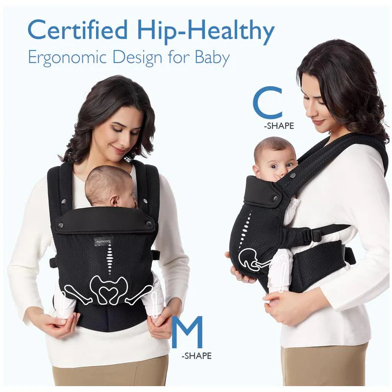 Momcozy - Baby Carrier Newborn To Toddler, Mesh Black - Image 4
