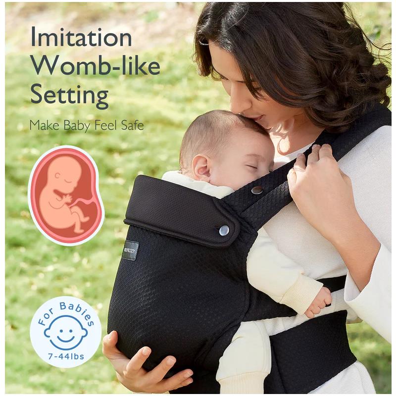 Momcozy - Baby Carrier Newborn To Toddler, Mesh Black - Image 5