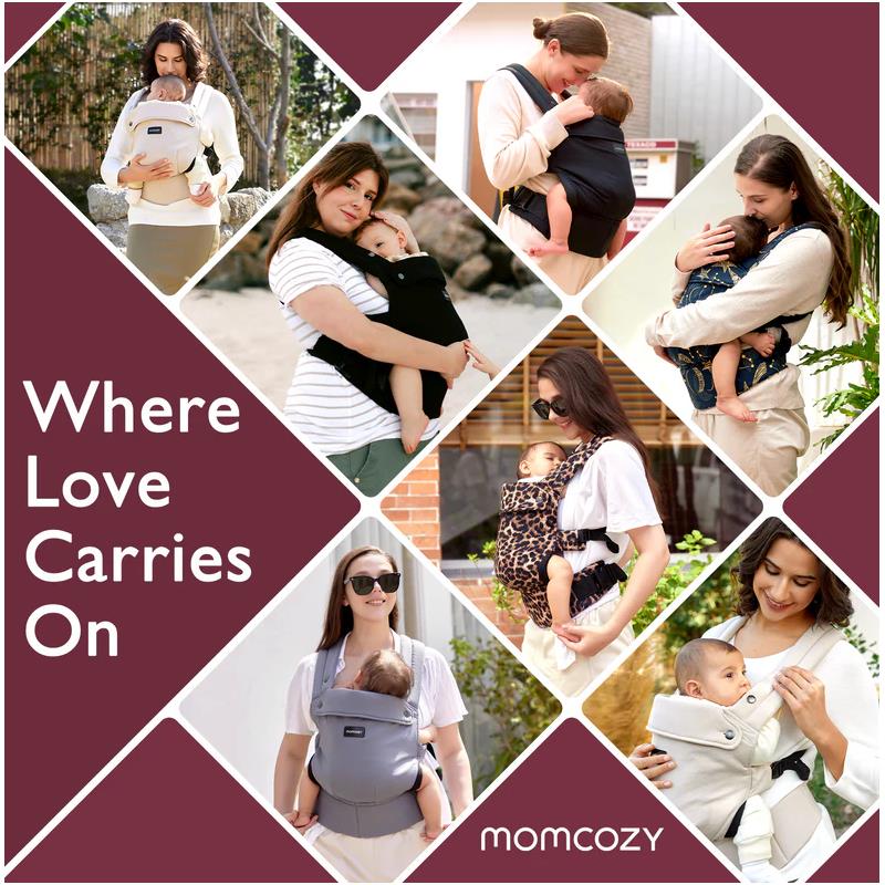 Momcozy - Baby Carrier Newborn To Toddler, Mesh Black - Image 7