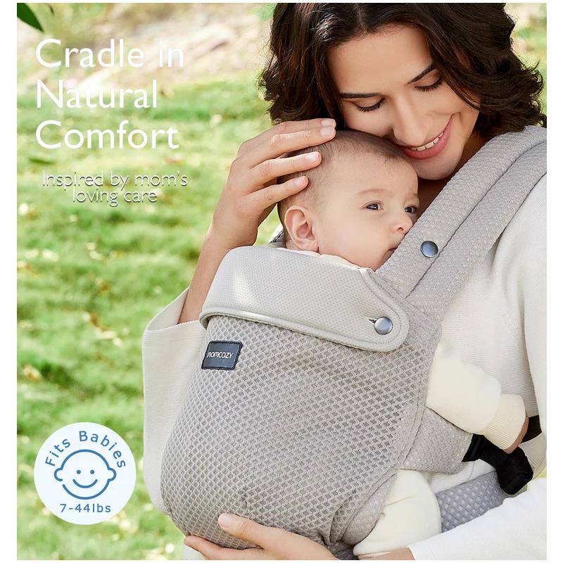 Momcozy - Baby Carrier Newborn To Toddler, Mesh Grey - Image 2