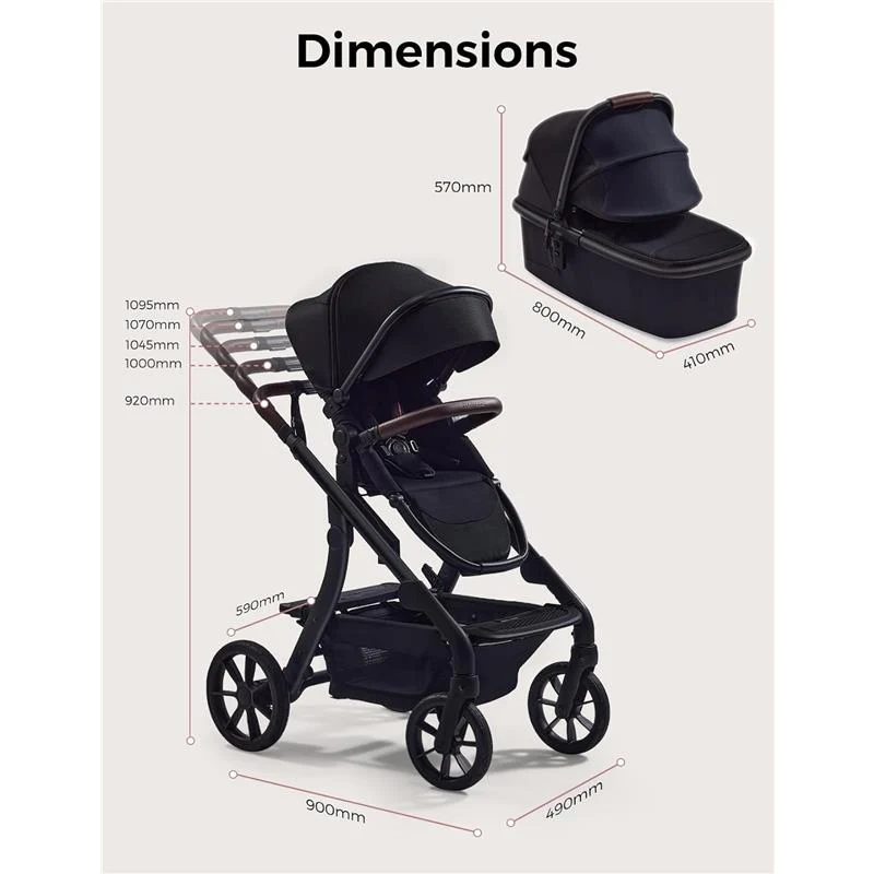 Momcozy ChangeGo Baby Stroller, Convertible Single-to-Double-to-Wagon Stroller with 23 Configurations - Image 7