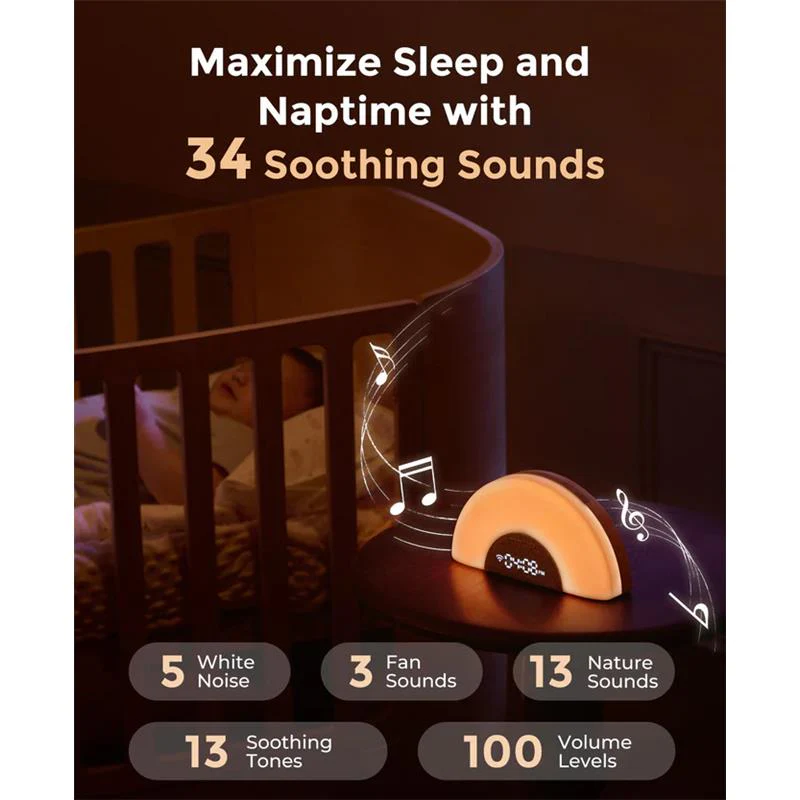 Momcozy - Dreamsync Smart Baby Sound Machine, Rainbow Light & App Control - Image 4