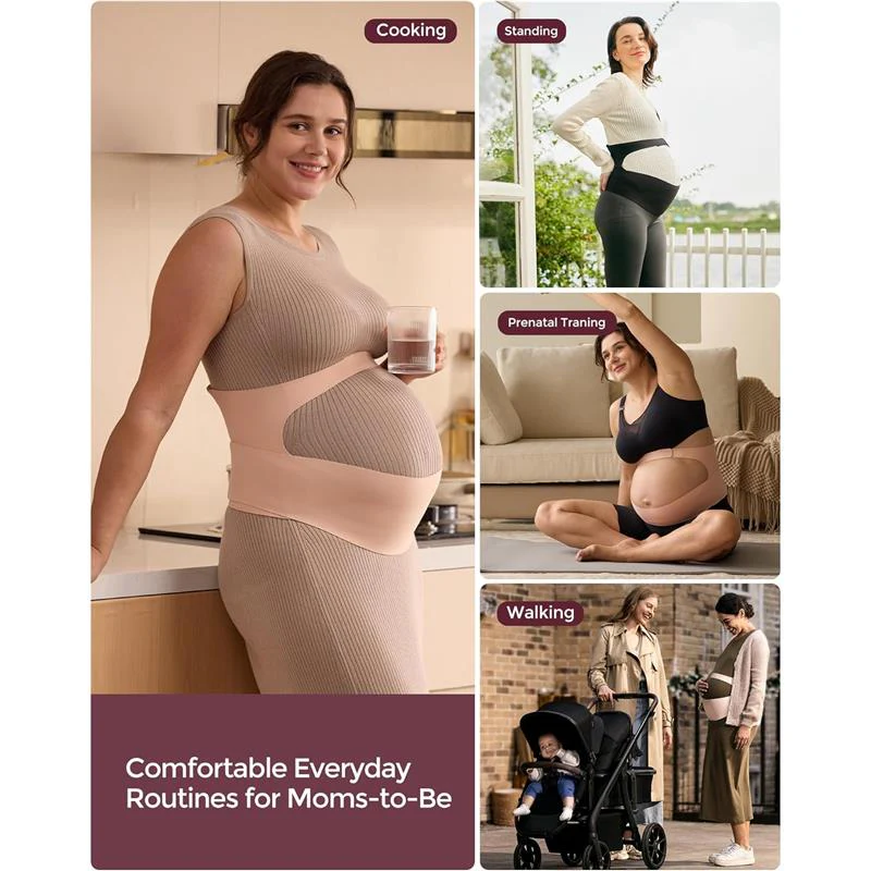 Momcozy - Pregnancy Belly Band, Black - Image 3