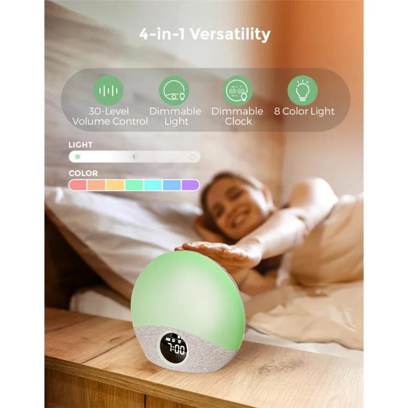 Momcozy - Sunrise Alarm Clock Wake Up Light Sound Machine - Image 4