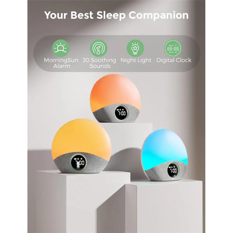 Momcozy - Sunrise Alarm Clock Wake Up Light Sound Machine - Image 5