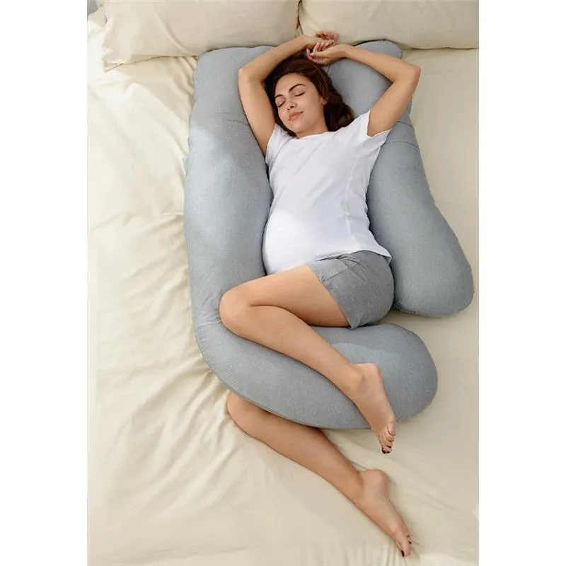 Momcozy - U Shaped Cooling Fabric Pregnancy Pillow - Image 3