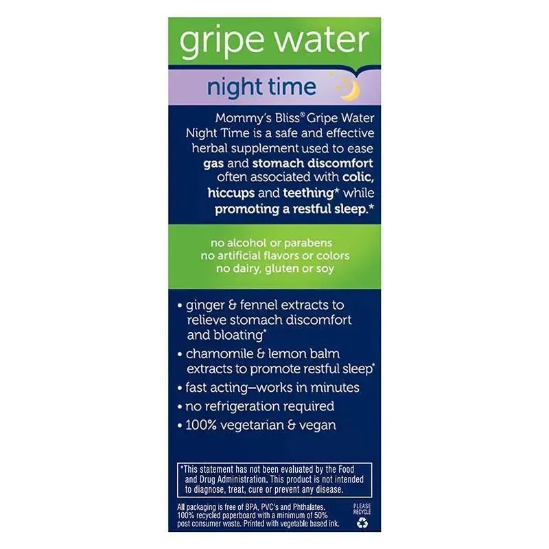Mommy's Bliss Gripe Water Night Time, 4 Oz - Image 3