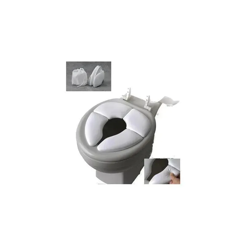 Mommy's Helper Cushie Traveler Folding Padded Potty Seat White