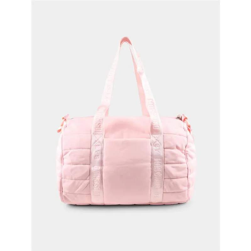 Moschino Baby - Logo Straps Diaper Bag With Changing Mat, Light Pink - Image 2