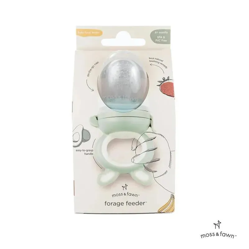 Moss & Fawn - Forage Feeder, Soothing Silicone Frozen Baby Food Teething Toy, Fern - Image 2