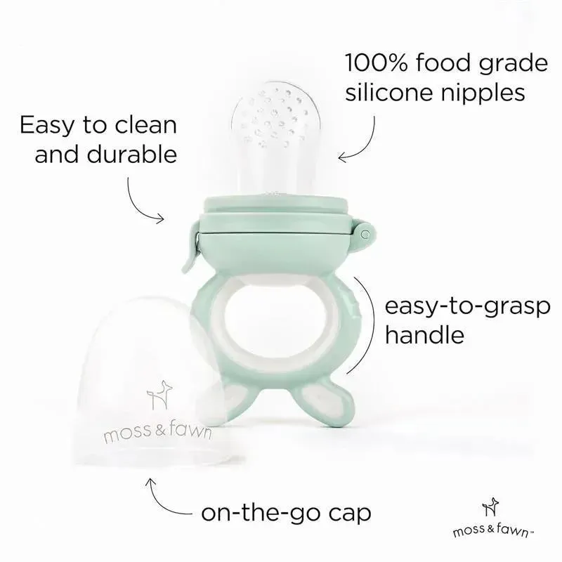Moss & Fawn - Forage Feeder, Soothing Silicone Frozen Baby Food Teething Toy, Fern - Image 3