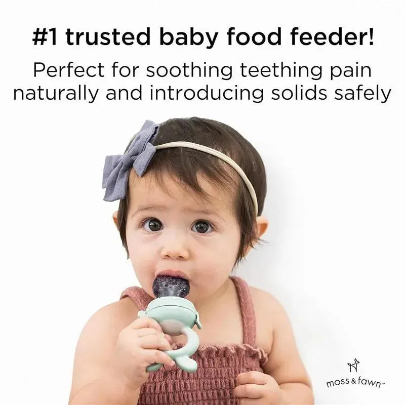 Moss & Fawn - Forage Feeder, Soothing Silicone Frozen Baby Food Teething Toy, Fern - Image 7