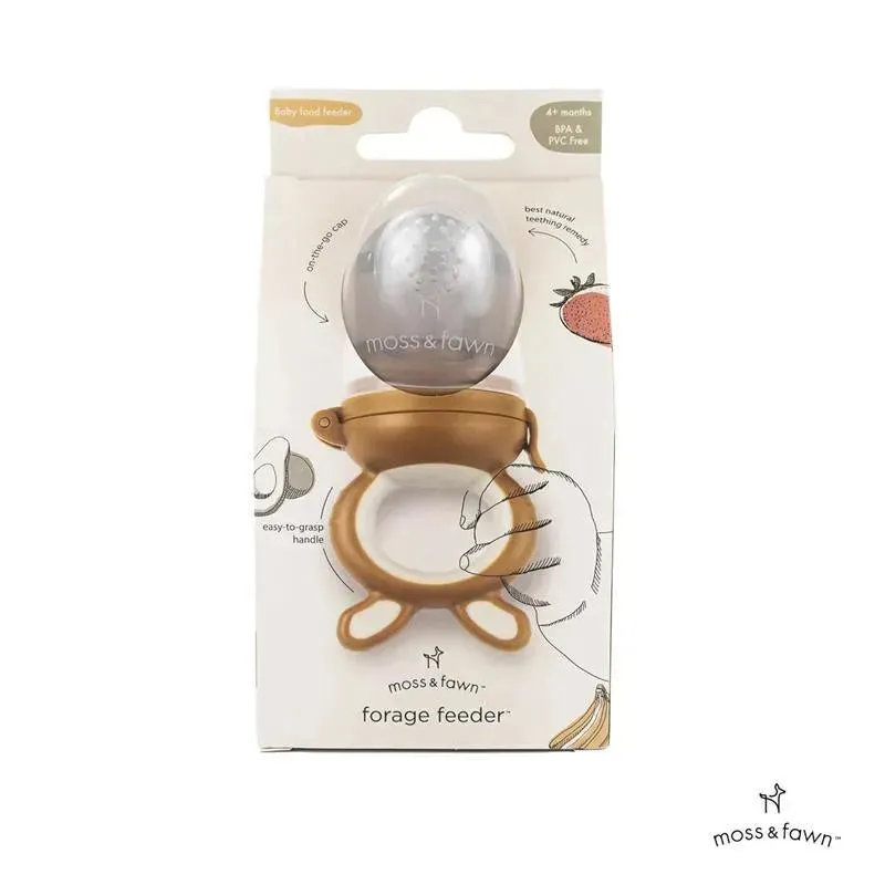 Moss & Fawn - Forage Feeder, Soothing Silicone Frozen Baby Food Teething Toy, Foliage - Image 2