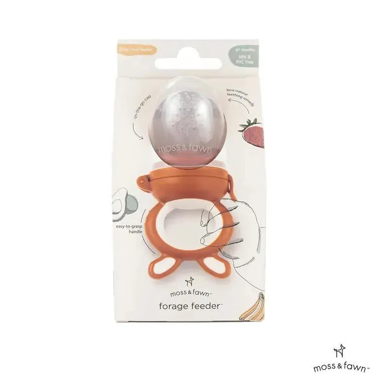 Moss & Fawn - Forage Feeder, Soothing Silicone Frozen Baby Food Teething Toy, Terracotta - Image 8