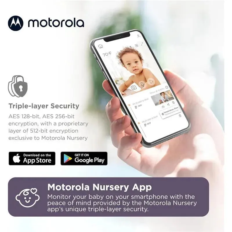Motorola - Baby Monitor PIP1510 Connect, WiFi Video Baby Monitor - Image 5