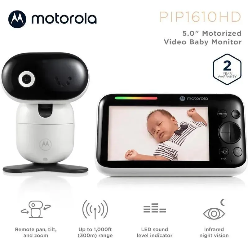 Motorola - 5 Motorized Video Baby Monitor With Camera - Image 7