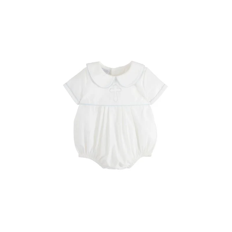 Mud Pie - Baby Boy Ivory Poplin Bubble