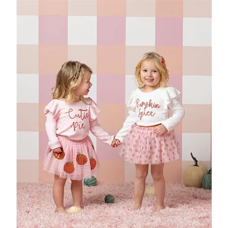 Mud Pie - Baby Girl Pumpkin Sequin Tutu - Image 2