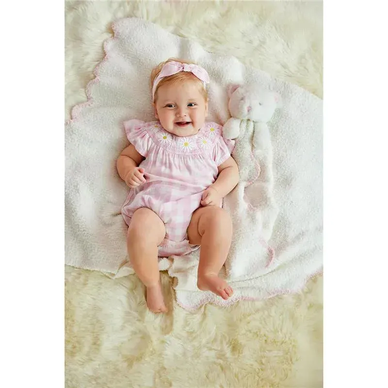 Mud Pie - Baby Girl Smocked Daisy Bubble - Image 2
