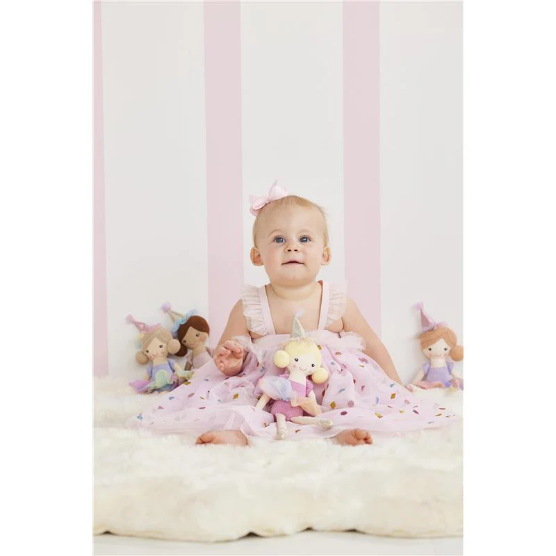 Mud Pie - Baby Girls Children's Sparkle Mesh Birthday Dress Pink - Image 2