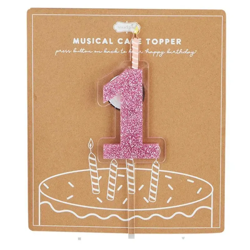 Mud Pie - Birthday Girl Cake Toppers 1 Year