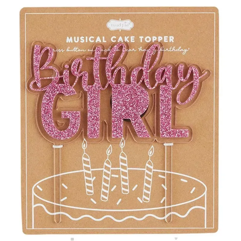 Mud Pie - Birthday Girl Cake Toppers
