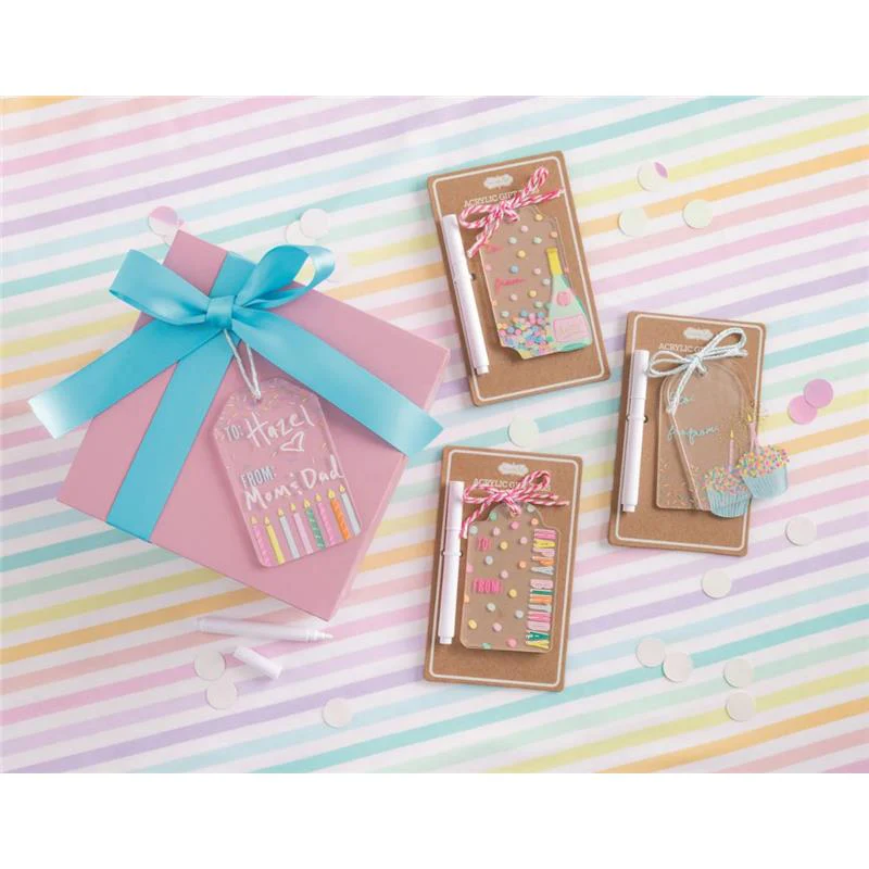 Mud Pie Candles Acrylic Birthday Tag Sets - Image 2