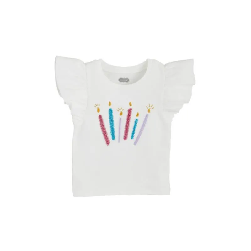 Mud Pie - Candles Girl Birthday Tees