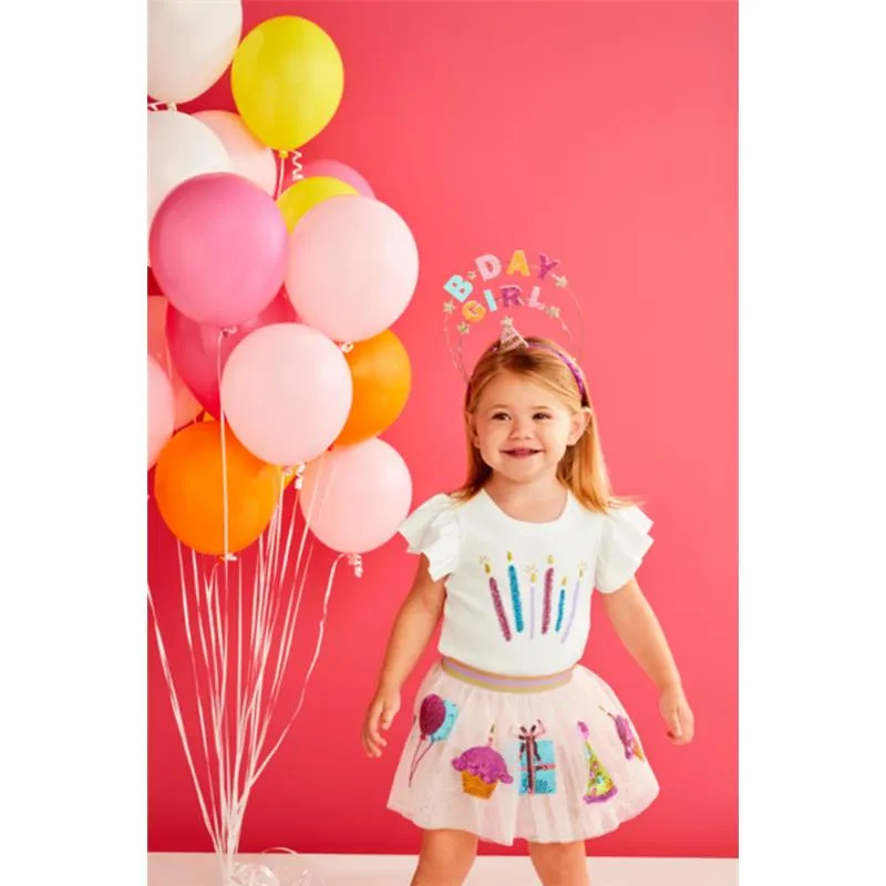 Mud Pie - Candles Girl Birthday Tees - Image 3